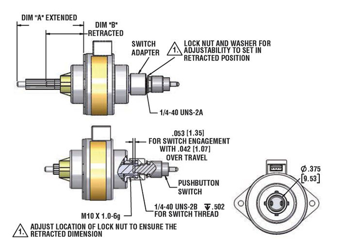 37000 Linear Actuator Home Position Switch